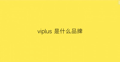 viplus是什么品牌(viplus是什么品牌的表)